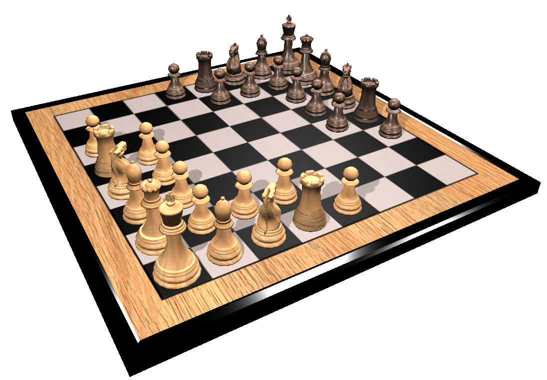 3D View of Edgy Chess Setup