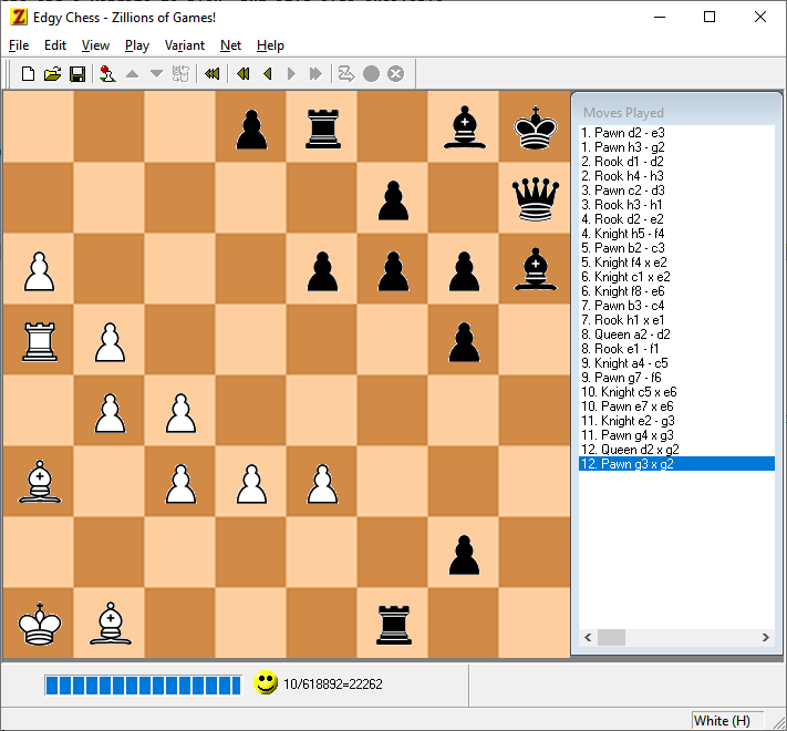 Screenshot of Edgy Chess in Zillion of Games